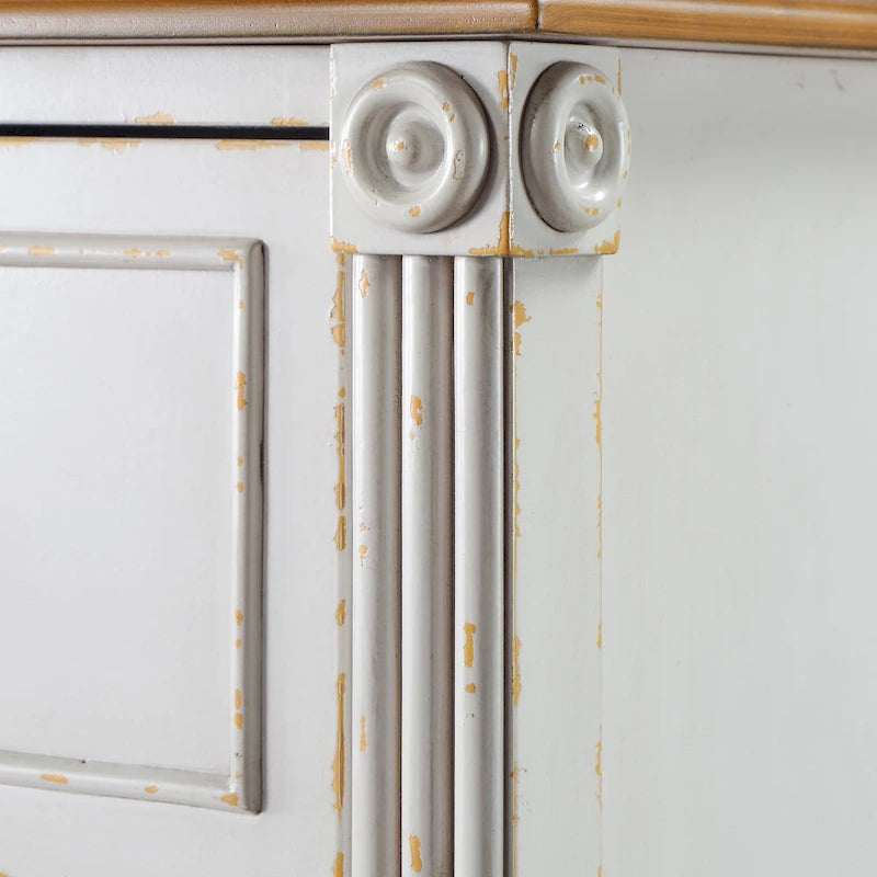 Cassettiera tradizionale in legno a 4 cassetti