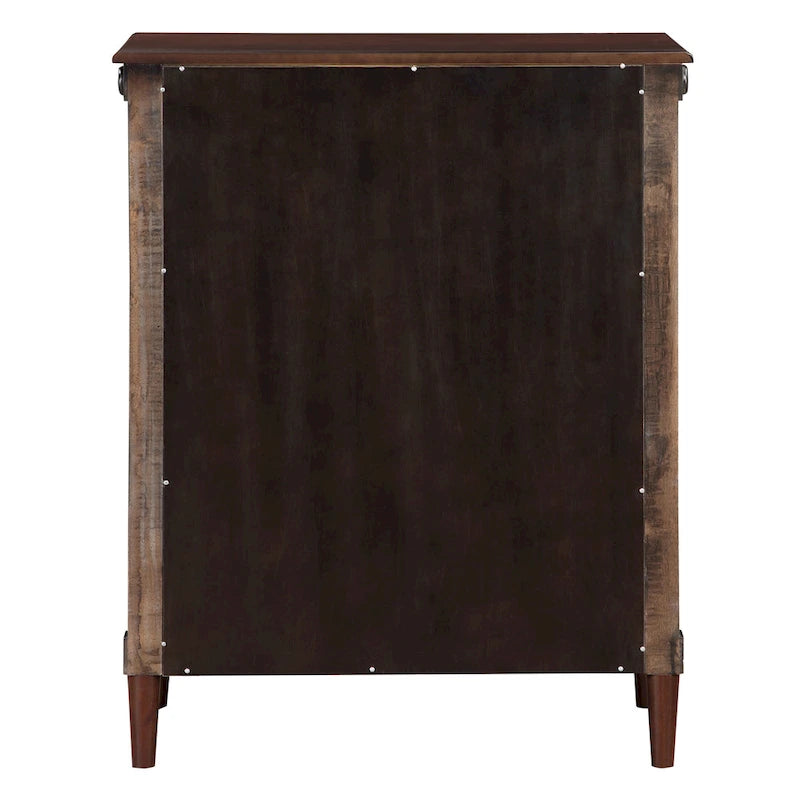 Cassettiera tradizionale in legno a 4 cassetti
