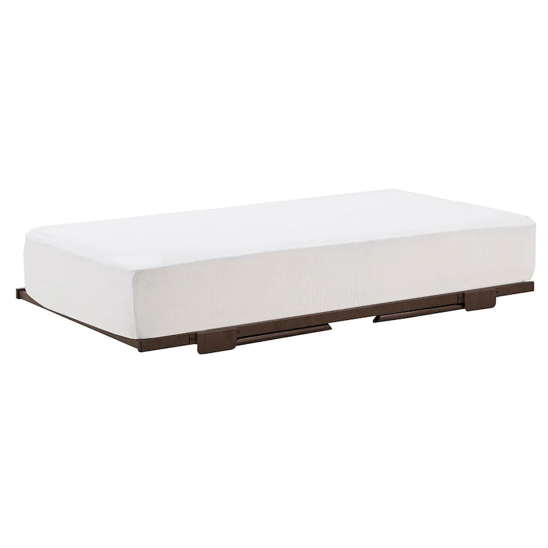 Letto da giorno in metallo con letto estraibile sollevabile