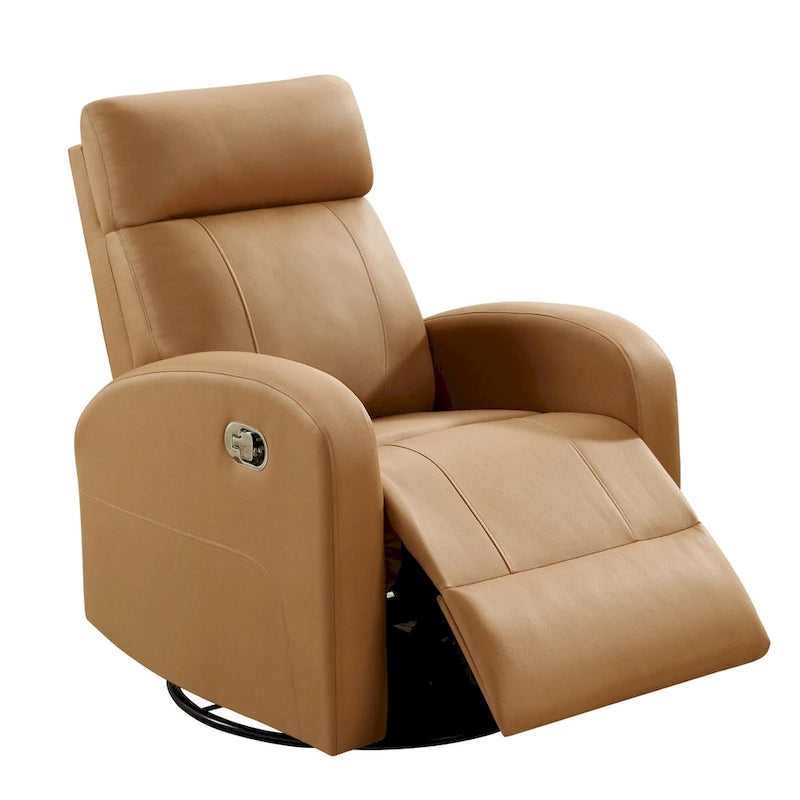 Moderne Schaukel- und Relaxsessel aus Kunstleder, 2er-Set
