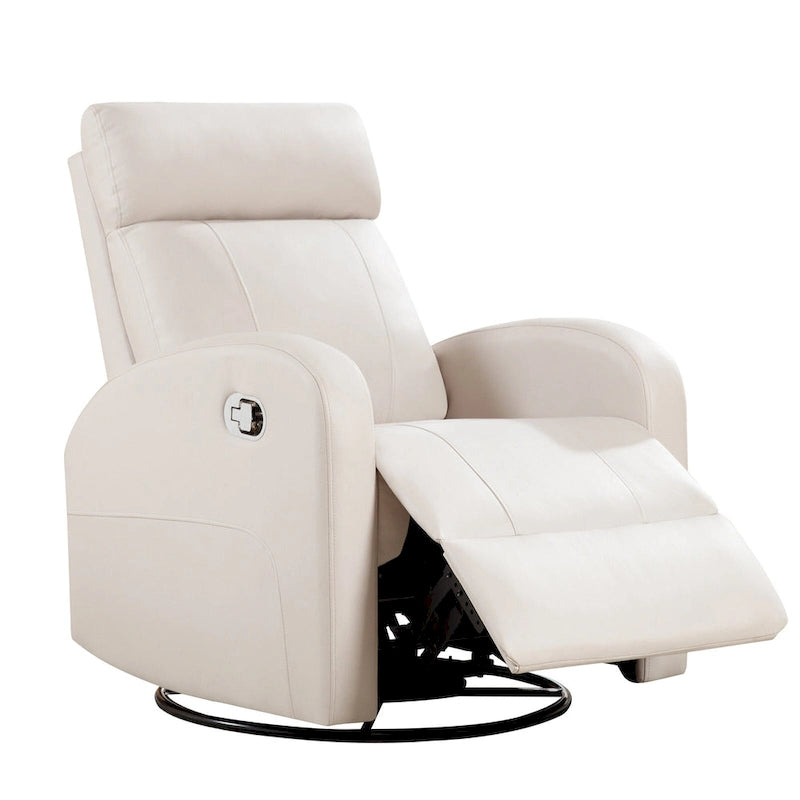 Moderne Schaukel- und Relaxsessel aus Kunstleder, 2er-Set