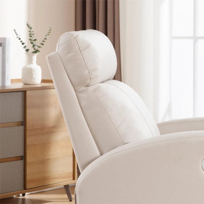 Moderne Schaukel- und Relaxsessel aus Kunstleder, 2er-Set