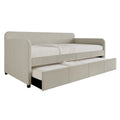 Twin Size Upholstered Daybed with Trundle