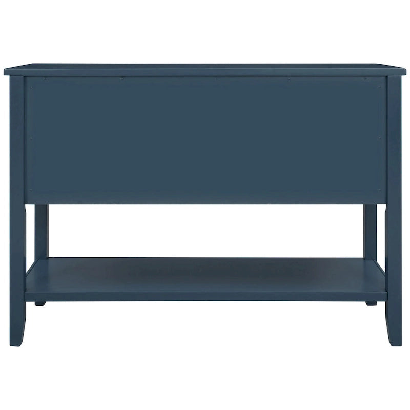 Credenza buffet in legno massello con cassetti, ante e ripiano