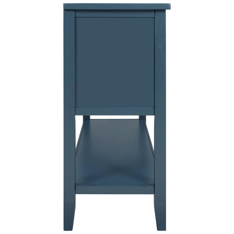 Credenza buffet in legno massello con cassetti, ante e ripiano