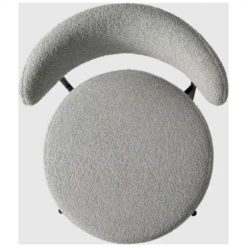 Sedie da pranzo Sherpa con schienale curvo stile Mid-Century (set di 4)