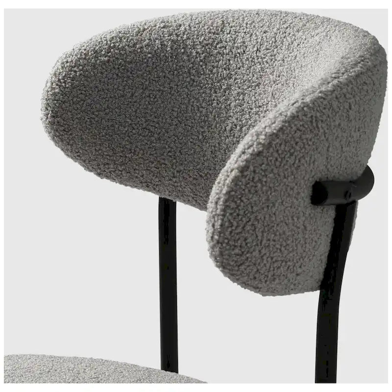 Sedie da pranzo Sherpa con schienale curvo stile Mid-Century (set di 4)