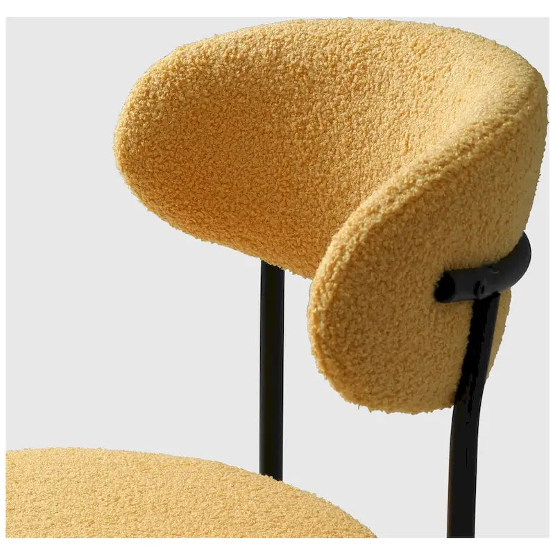 Sedie da pranzo Sherpa con schienale curvo stile Mid-Century (set di 4)