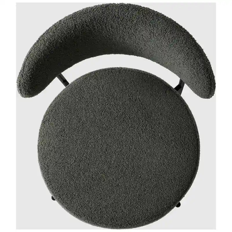 Sedie da pranzo Sherpa con schienale curvo stile Mid-Century (set di 4)
