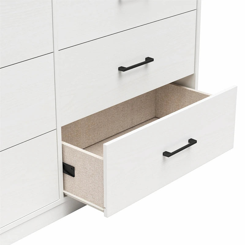 Cassettiera larga con 6 cassetti e guide metalliche
