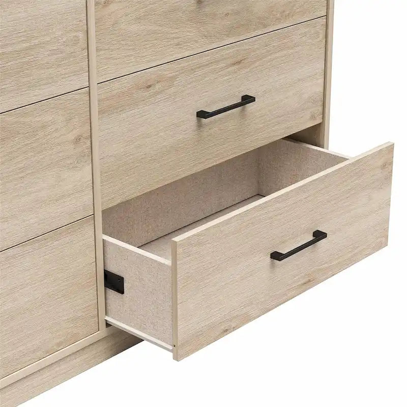Cassettiera larga con 6 cassetti e guide metalliche